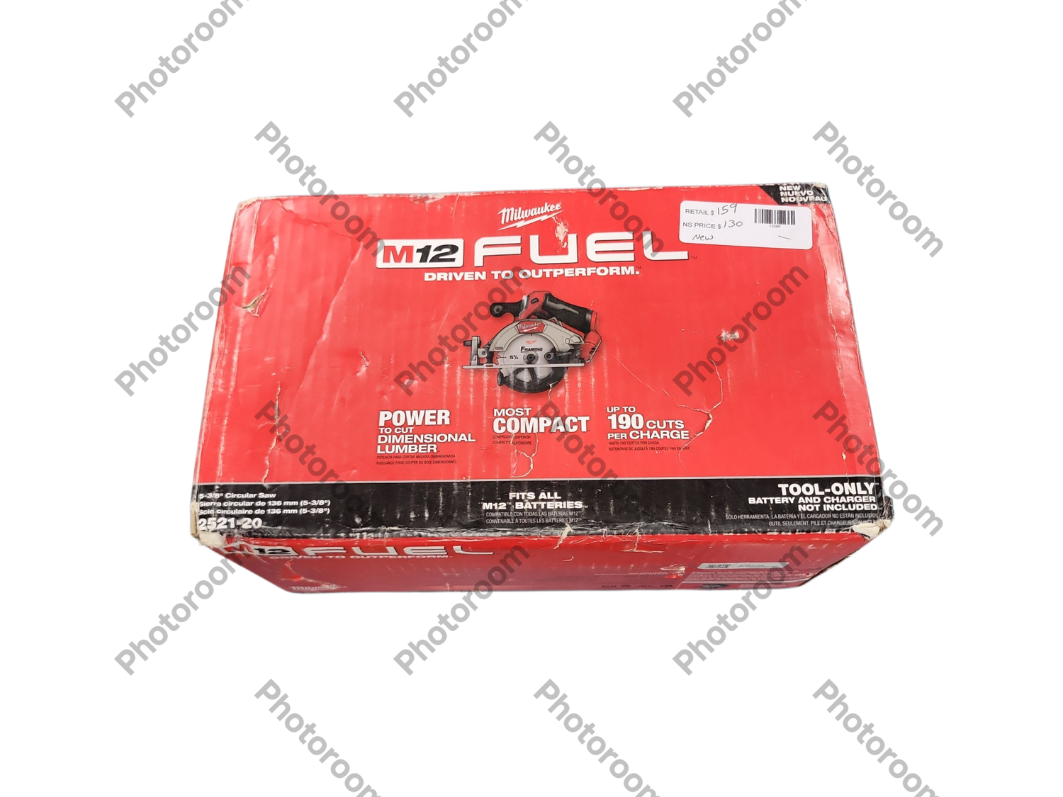 Milwaukee M12 FUEL 12V Lithium-Ion Brushless 5-3/8 in. Cordless Circular Saw (Tool-Only) 2521-20  .