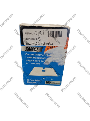 Personna Carpet Trimmer Chisel Blade 100pk 61-0850-0000    .