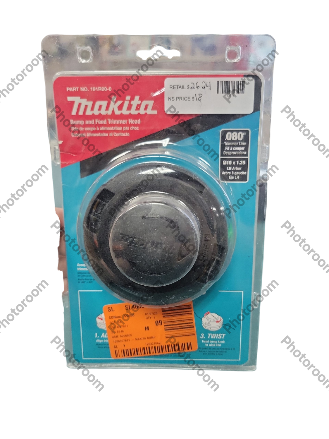 Makita Rapid Load Bump &amp; Feed Trimmer Head 191R00-0