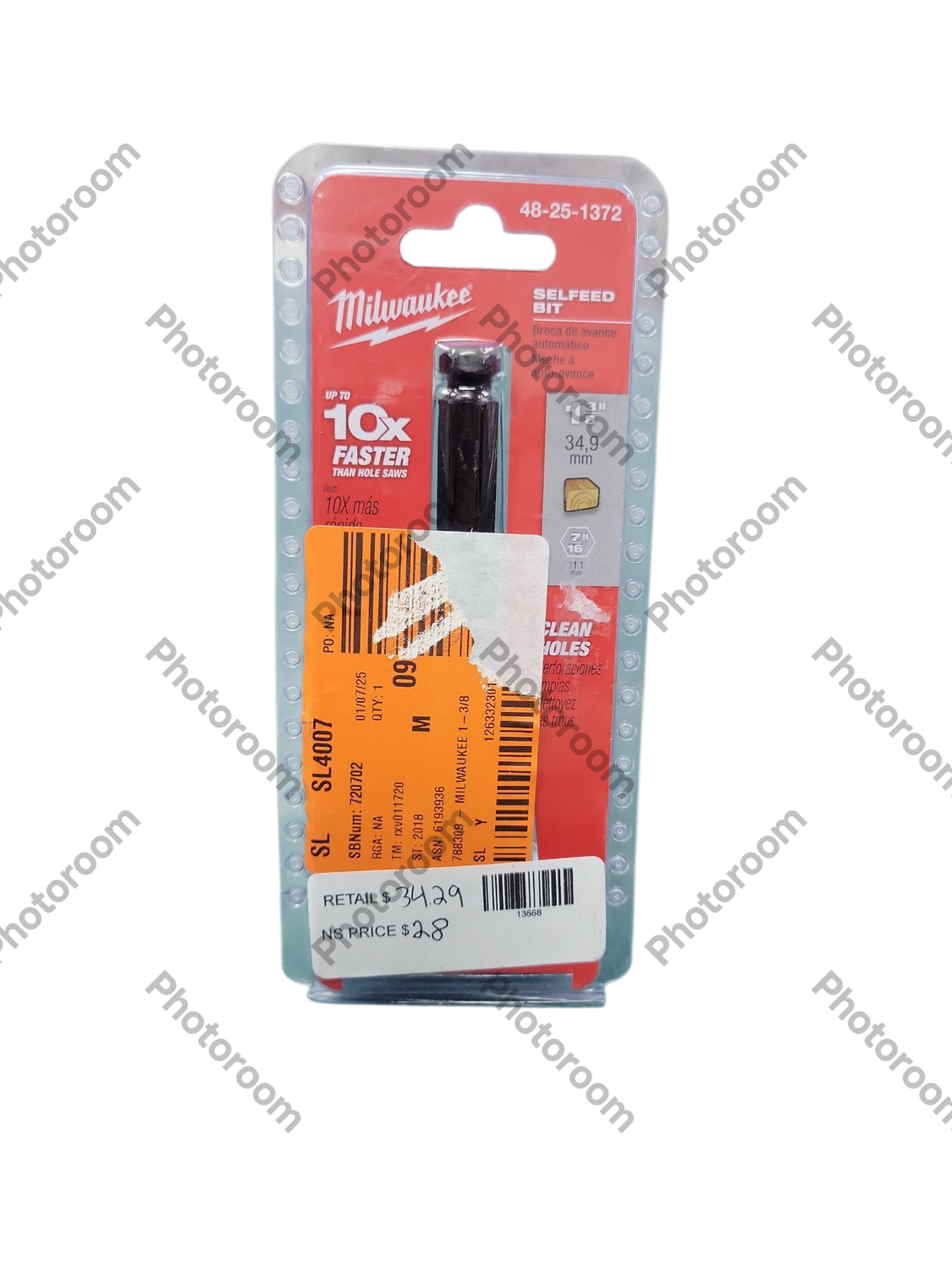 Milwaukee 1-3/8 in. High-Speed Steel Self-Feed Bit 48-25-1372