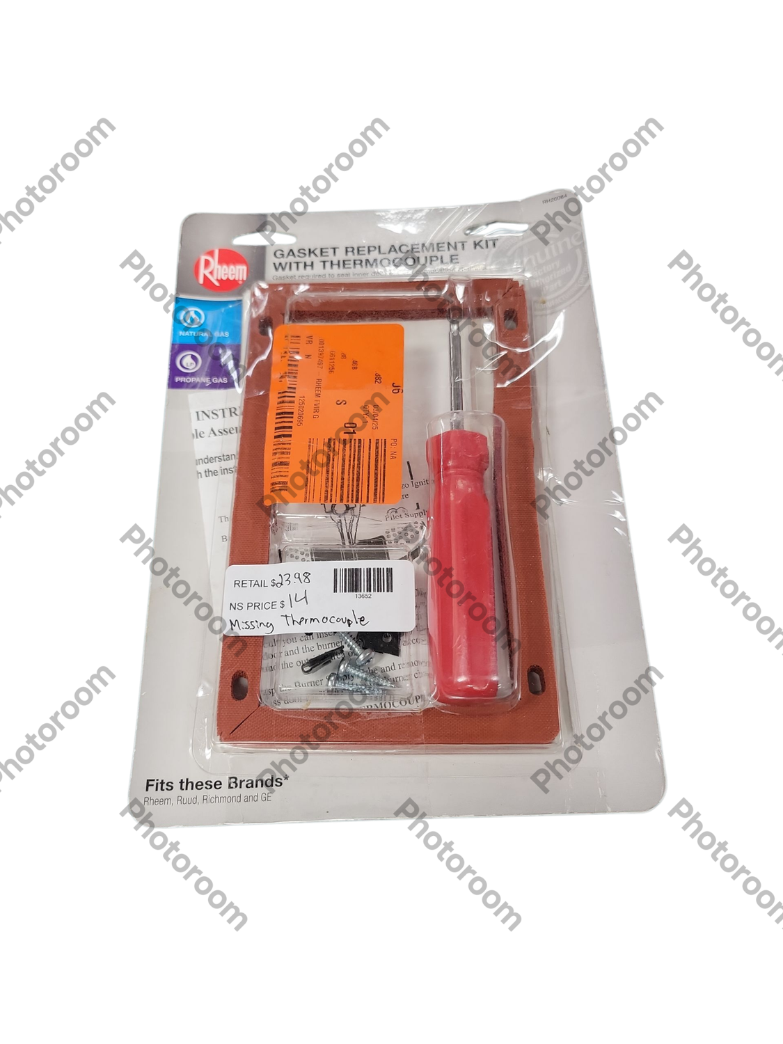 Rheem Gasket Replacement Kit with Thermocouple for FVIR Water Heater