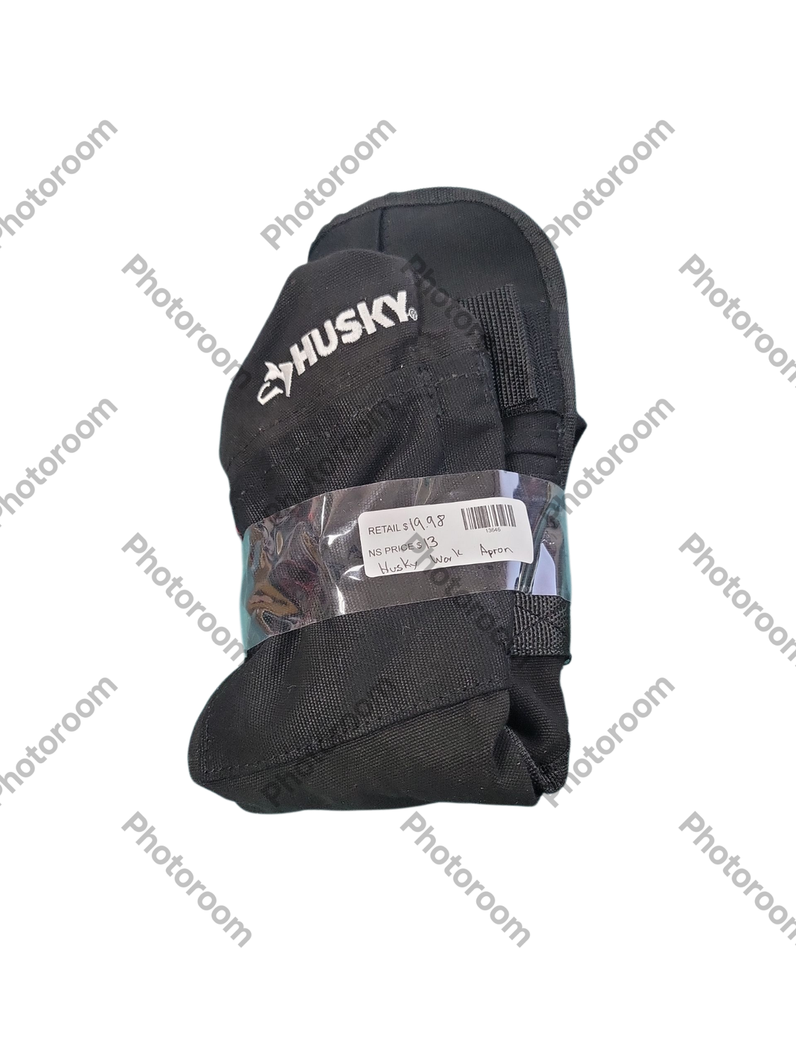 Husky 23 in. 16-Pocket Black Canvas Bib Tool Work Apron HD00122-TH     .
