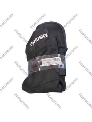 Husky 23 in. 16-Pocket Black Canvas Bib Tool Work Apron HD00122-TH     .
