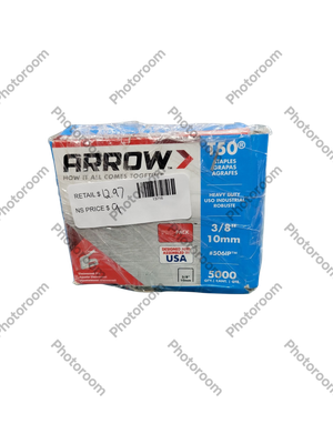 Arrow T50 3/8 in. Leg x 3/8 in. 506IP Galvanized, Med. Crown, Divergent Point, 20-Gauge, Heavy-Duty Steel Staples (5,000-Pack) 506IP