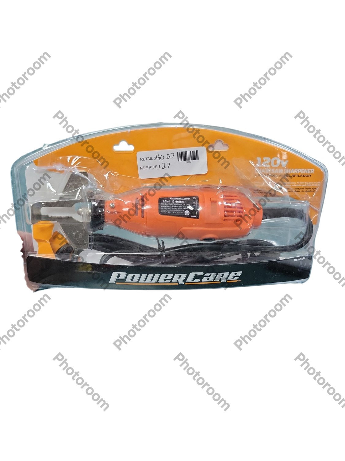 Powercare 110-Volt Electric Chainsaw Chain Sharpener ECS120ACPC2 .