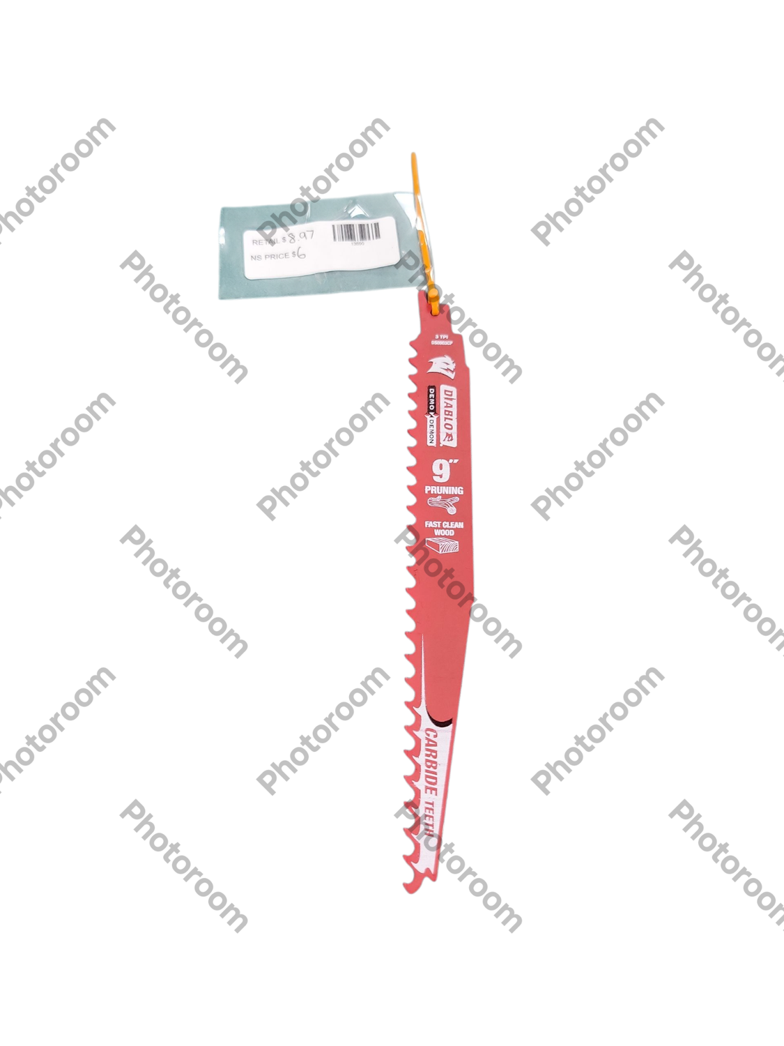 DIABLO 9 in. 3 TPI Demo Demon Carbide Teeth Reciprocating Saw Blade for Pruning and Clean Wood DS0903CP
