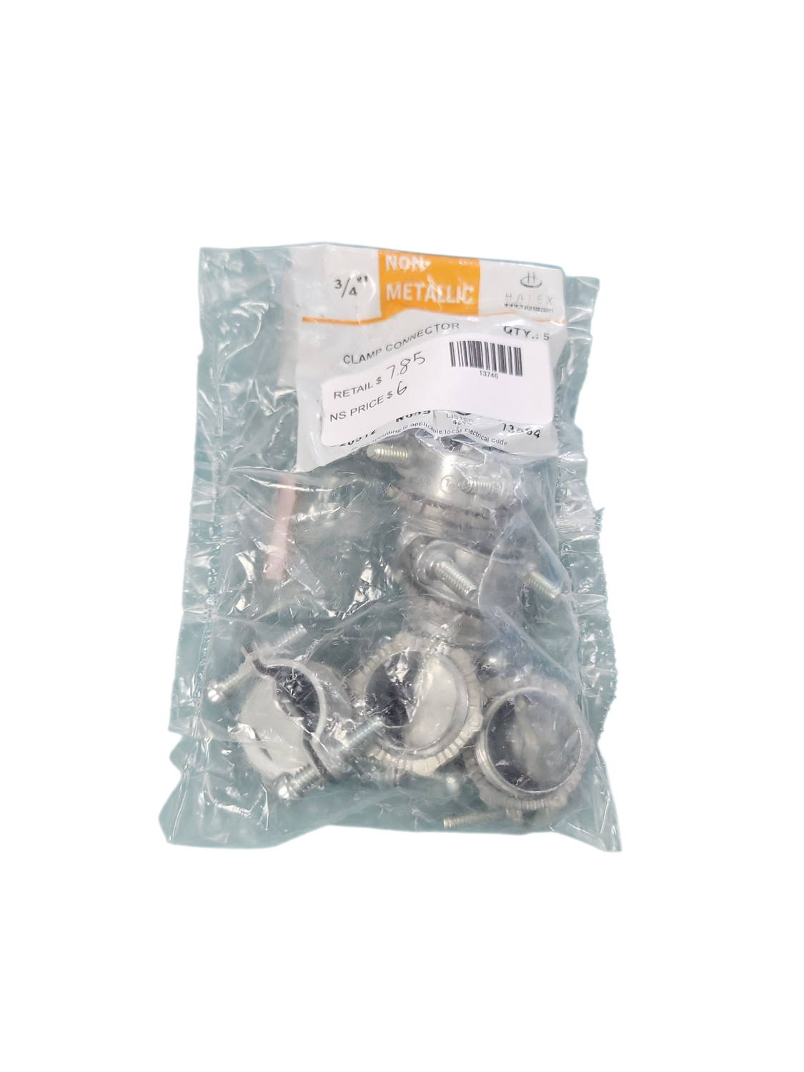 Halex 3/4 in. Non-Metallic (NM) Twin-Screw Clamp Connectors (5-Pack) 20512