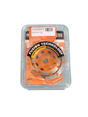 RIDGID 4 in. Diamond Double Row Cup Wheel HD-AWD40 .