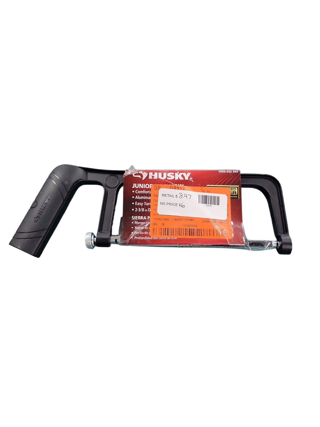 Husky 6 in. Hack Saw with Comfort Grip Handle 122JHSC .