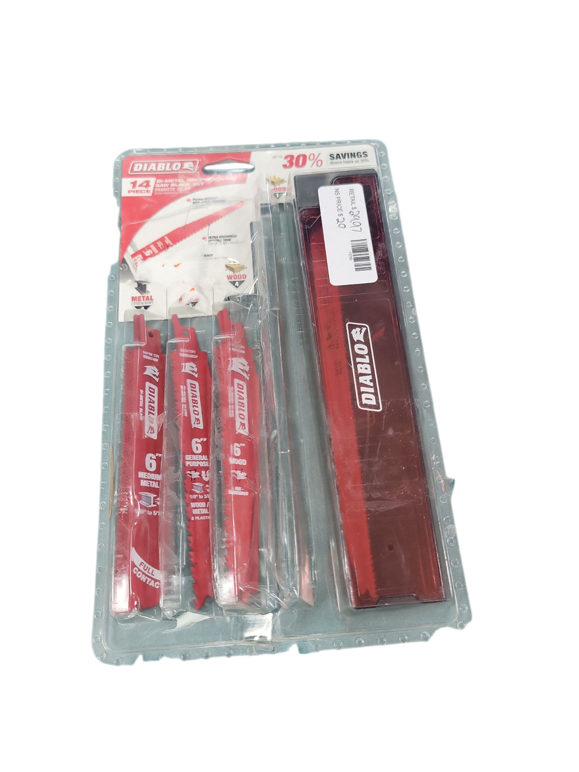 DIABLO Bi-Metal Reciprocating Saw Blade Set (14-Piece) DS0014S