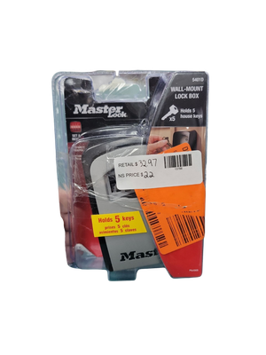 Master Lock Lock Box, Resettable Combination Dials 5401DHC  .