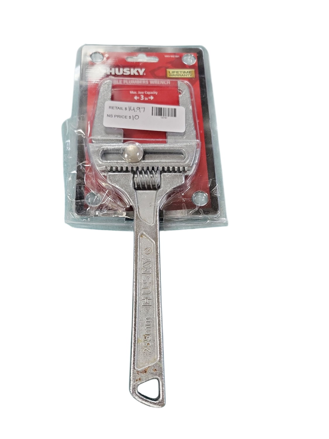 Husky Adjustable Plumbers Wrench 16PL0134 .