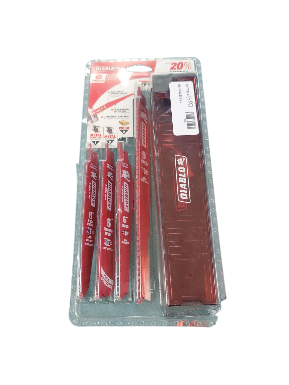 DIABLO Bi-Metal Reciprocating Saw Blade Set (6-Piece) DS006S .