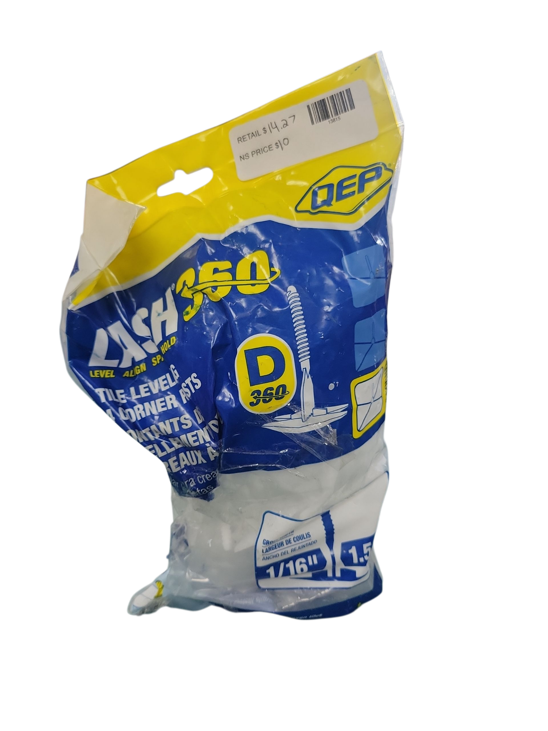 QEP LASH 360 1/16 in. Tile Leveling In-line Stems (100-Pack) 99735