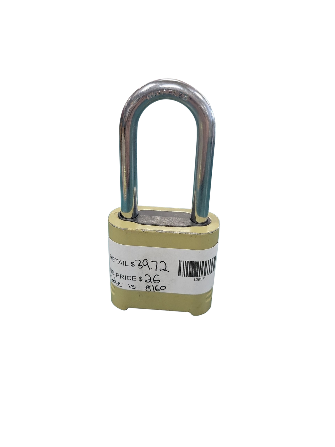 Master Lock Outdoor Combination Lock, 1-1/2 in. Shackle, Resettable, 2 Pack 875TLF