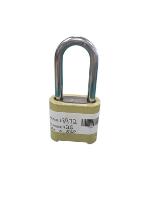 Master Lock Outdoor Combination Lock, 1-1/2 in. Shackle, Resettable, 2 Pack 875TLF