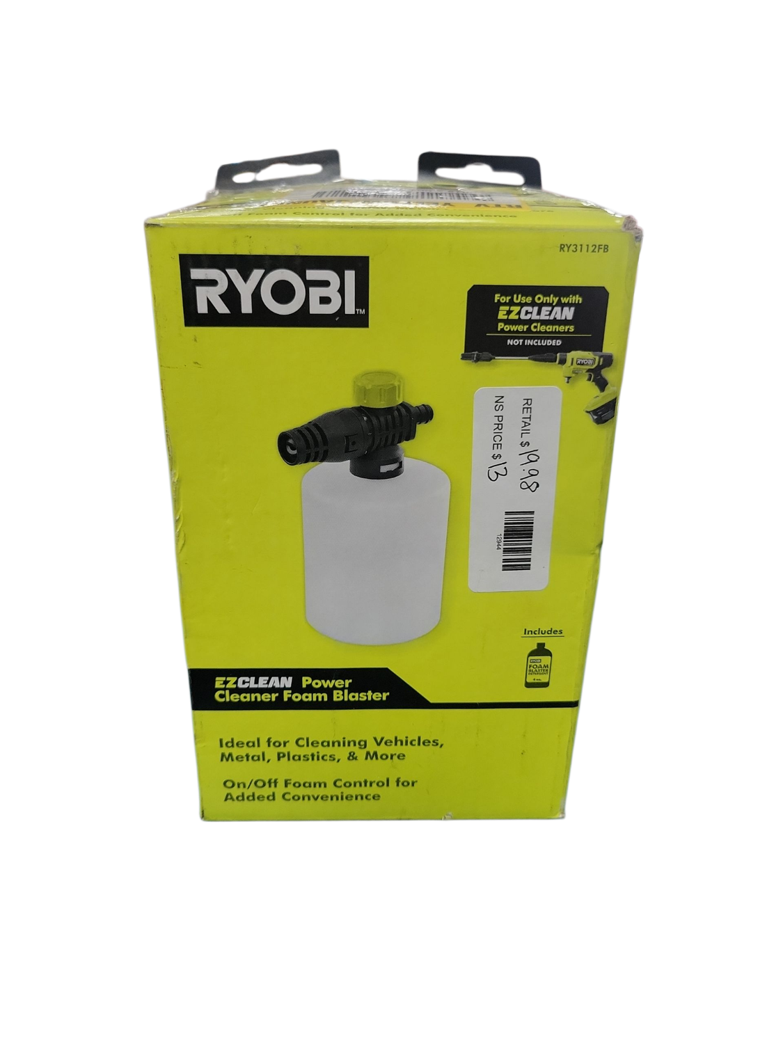 RYOBI EZClean Power Cleaner Foam Blaster Accessory RY3112FB