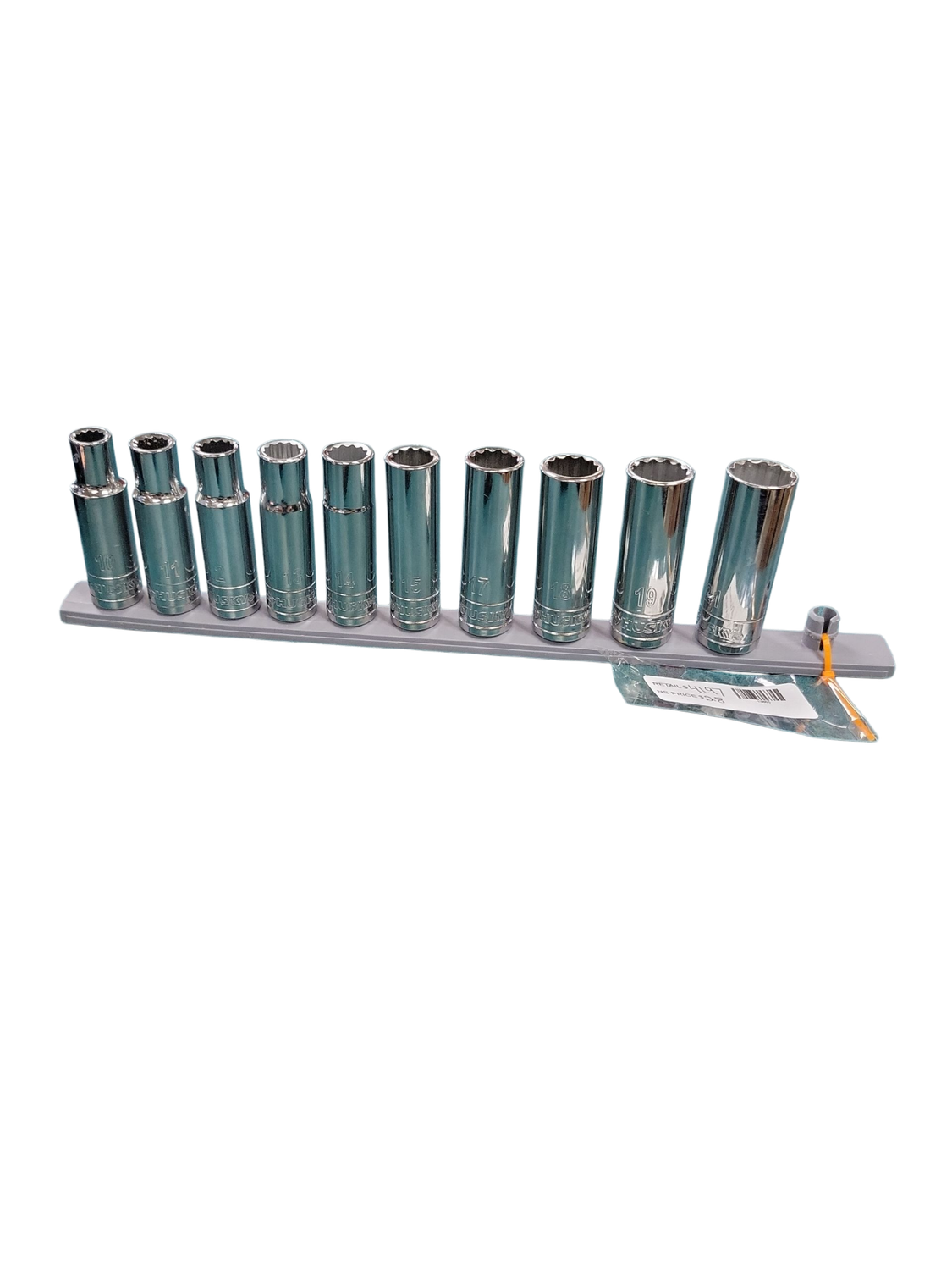 Husky 1/2 in. Drive Deep Metric Socket Set (11-Piece) H2DDPMM11PCSR