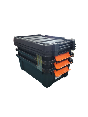 IRIS 3 gal. Heavy-Duty Stackable Storage Tote (Set of 6) 500151