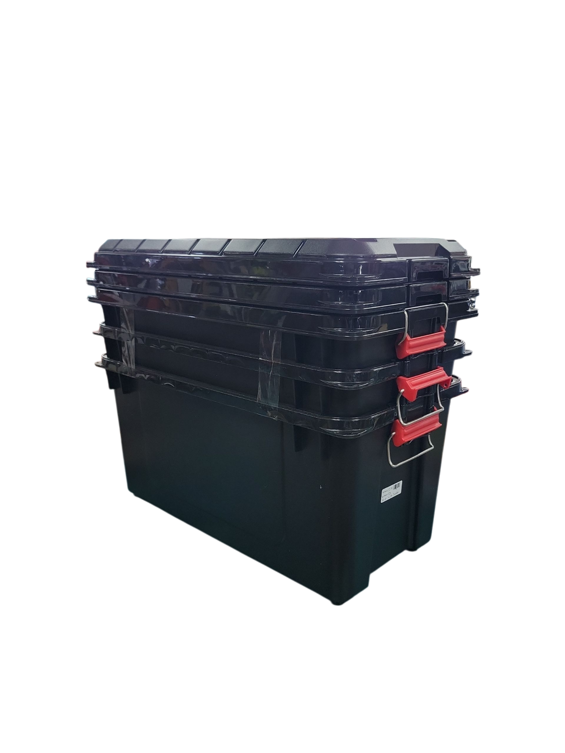 IRIS 21 gal. Heavy-Duty Stackable Storage Tote (Set of 4) 585750