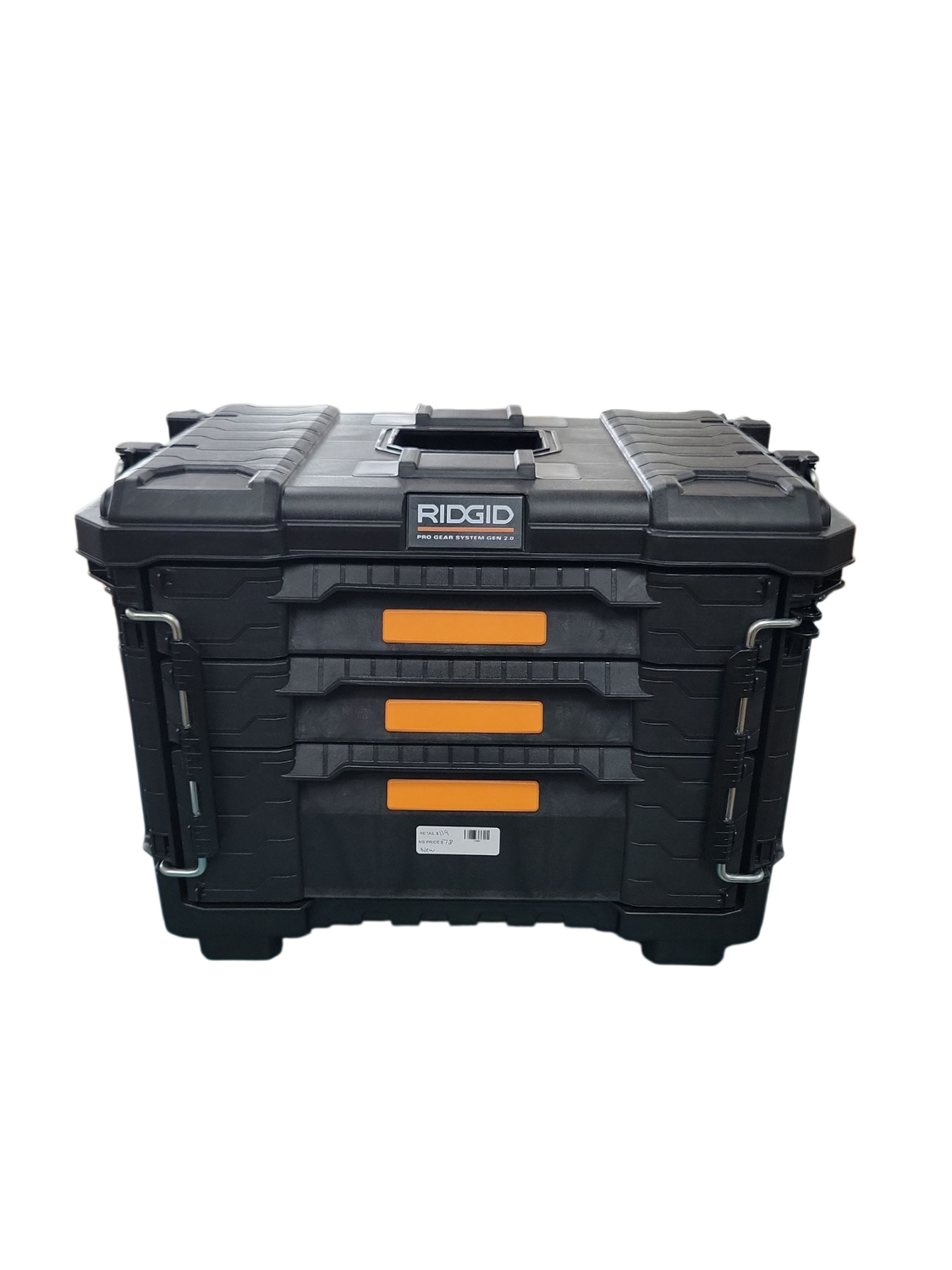 RIDGID Pro Gear System Gen 2.0 14.6 in. W Black Resin XL 3 Drawer Durable Hand Tool Box with Dividers For Internal Organization 255334