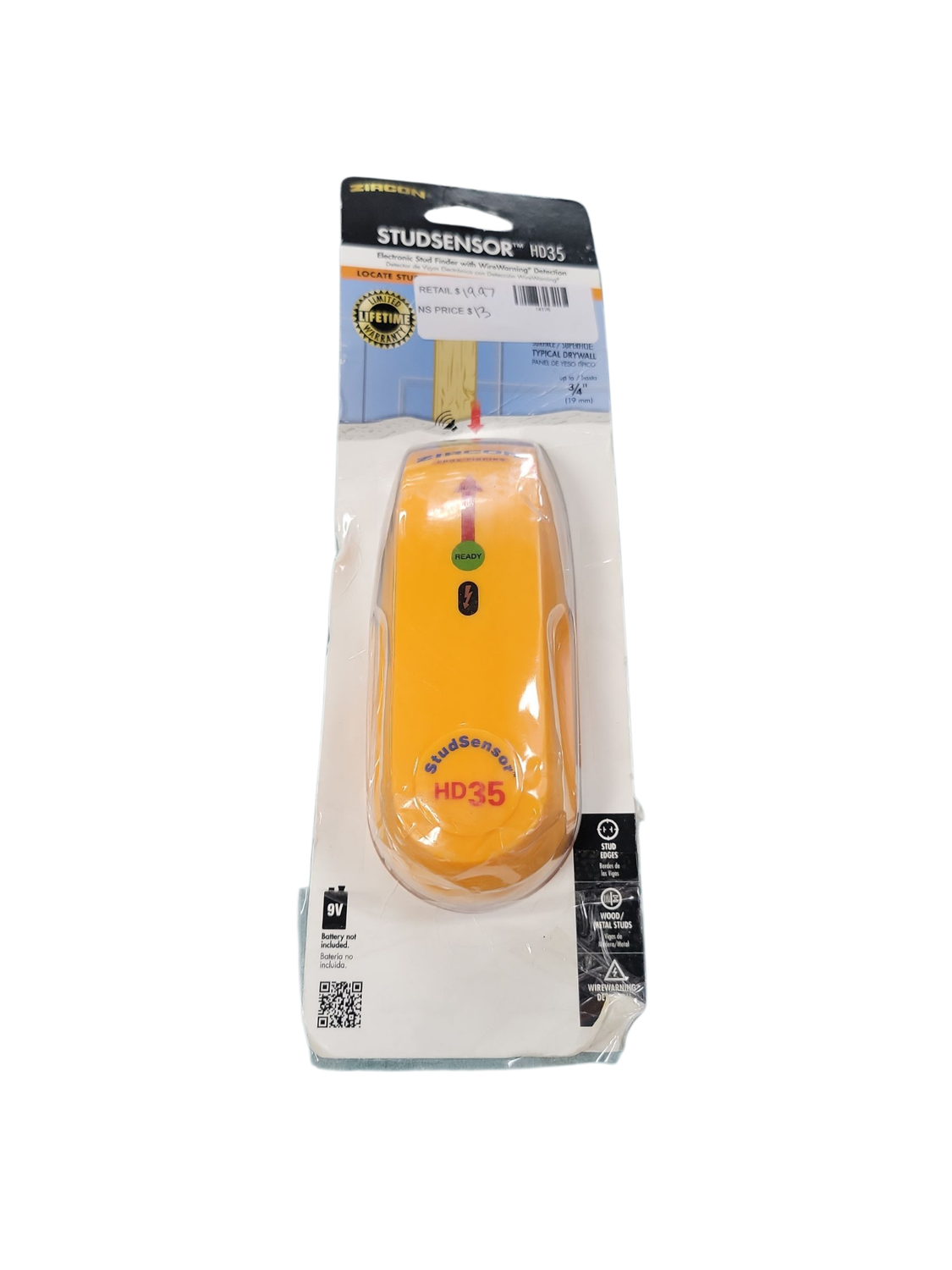 Zircon StudSensor HD35 Stud Finder 65944