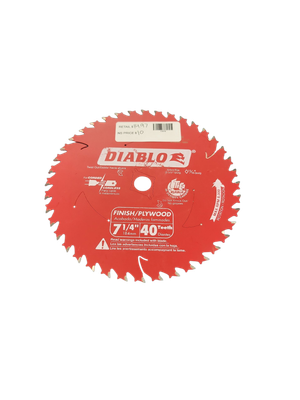 DIABLO 7-1/4in. x 40-Tooth Finish Circular Saw Blade for Wood D0740R .