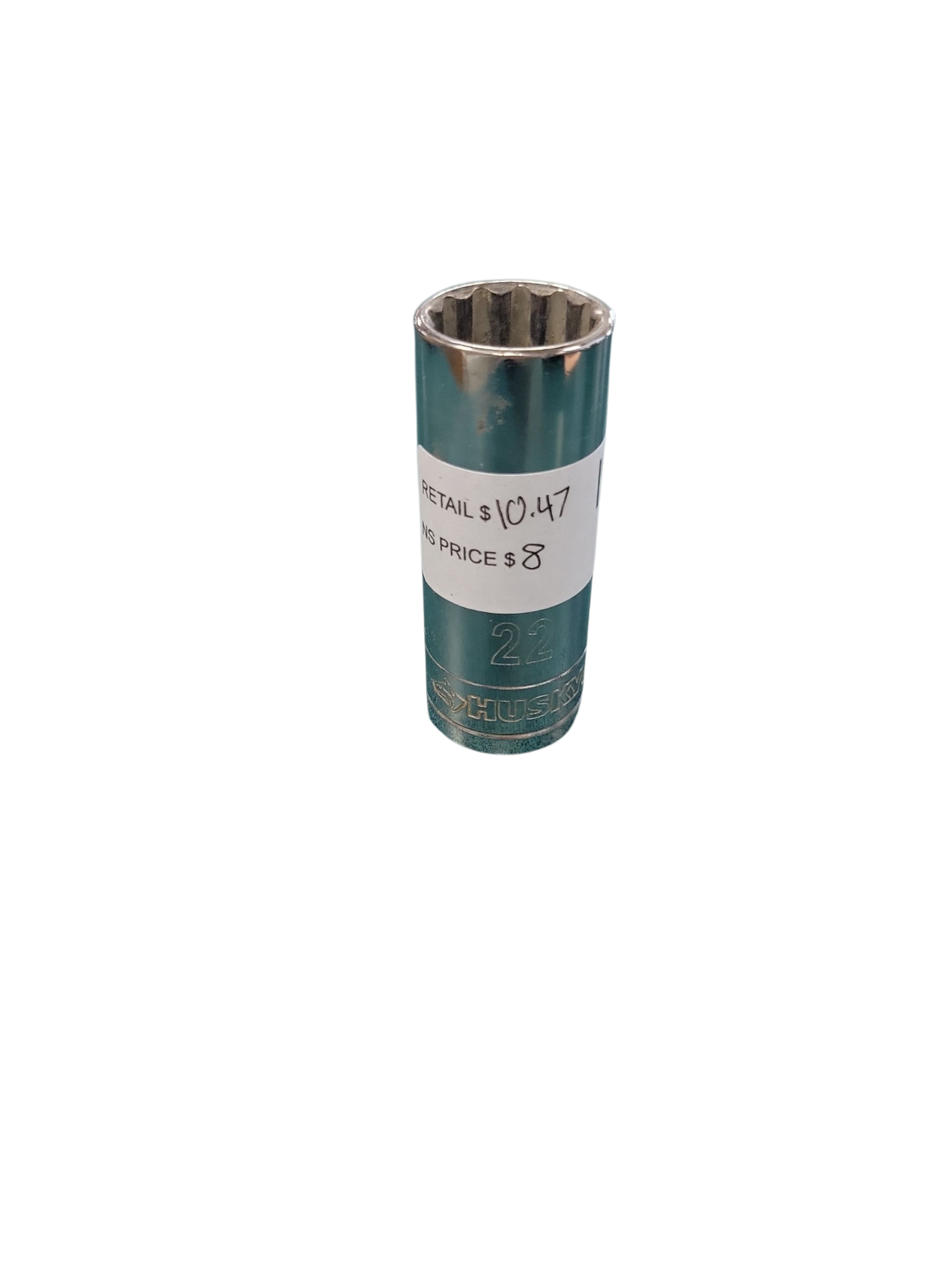 Husky 1/2 in. Drive 22 mm 12-Point Metric Deep Socket H2D12P22MM
