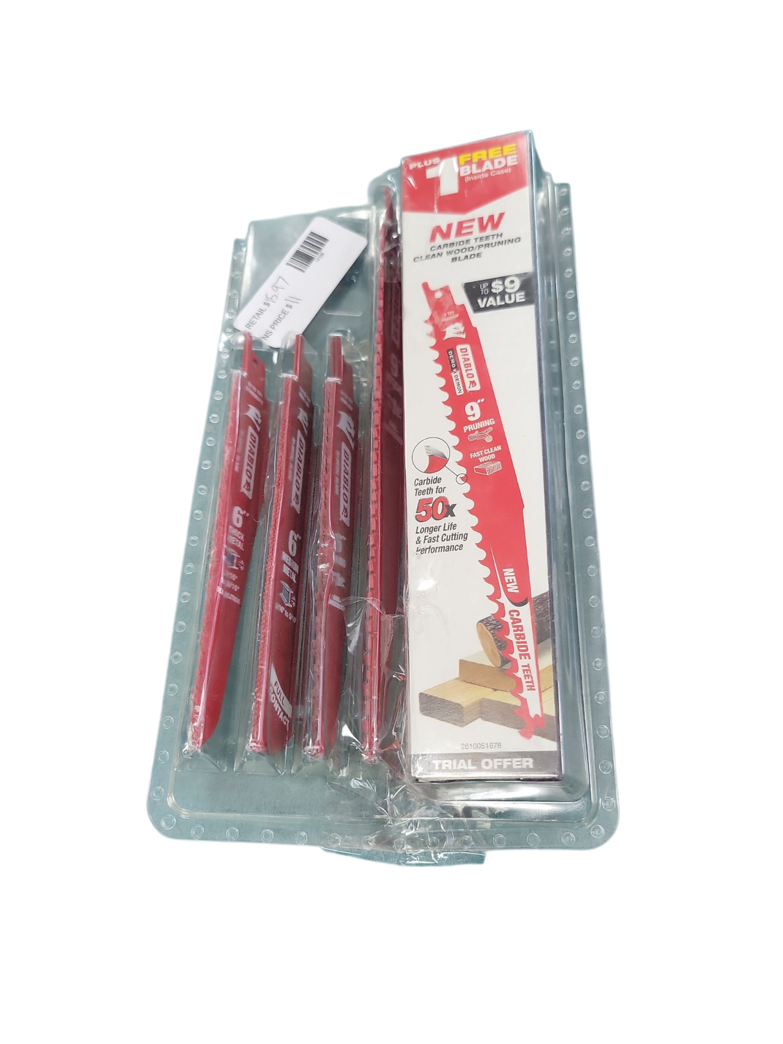 DIABLO Bi-Metal Reciprocating Saw Blade Set (6-Piece) DS006S  .
