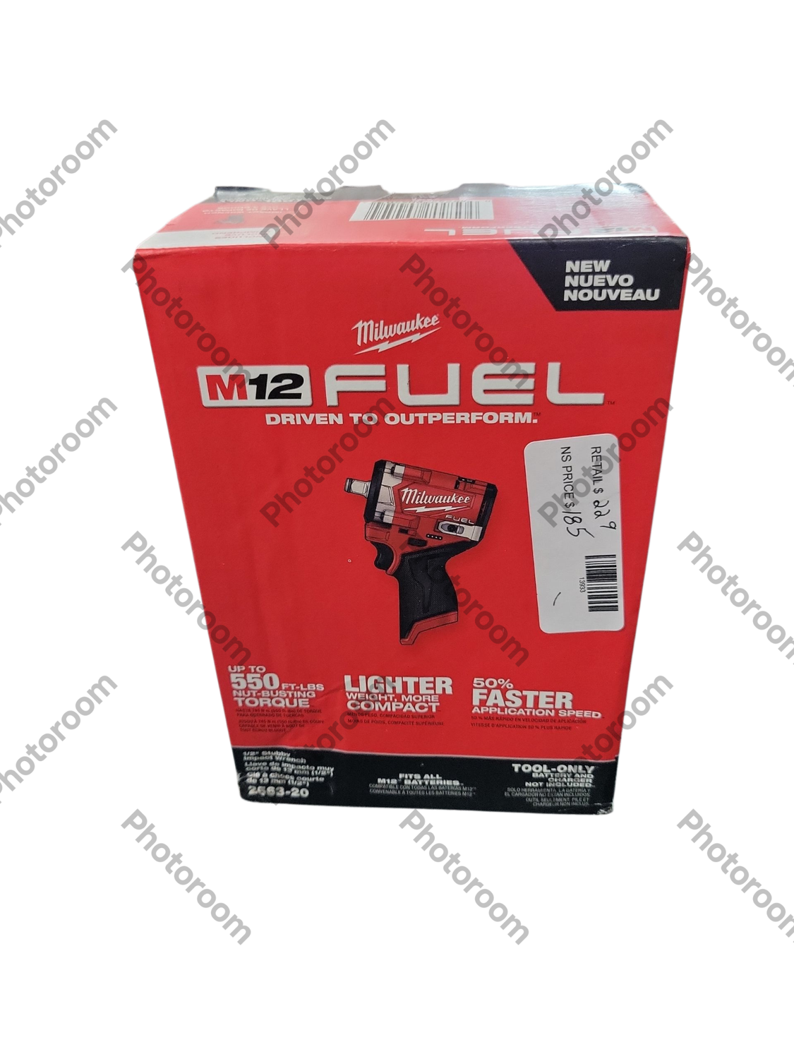 Milwaukee M12 FUEL 12V Lithium-Ion Brushless Cordless Stubby 1/2 in. Impact Wrench (Tool-Only) 2563-20 .