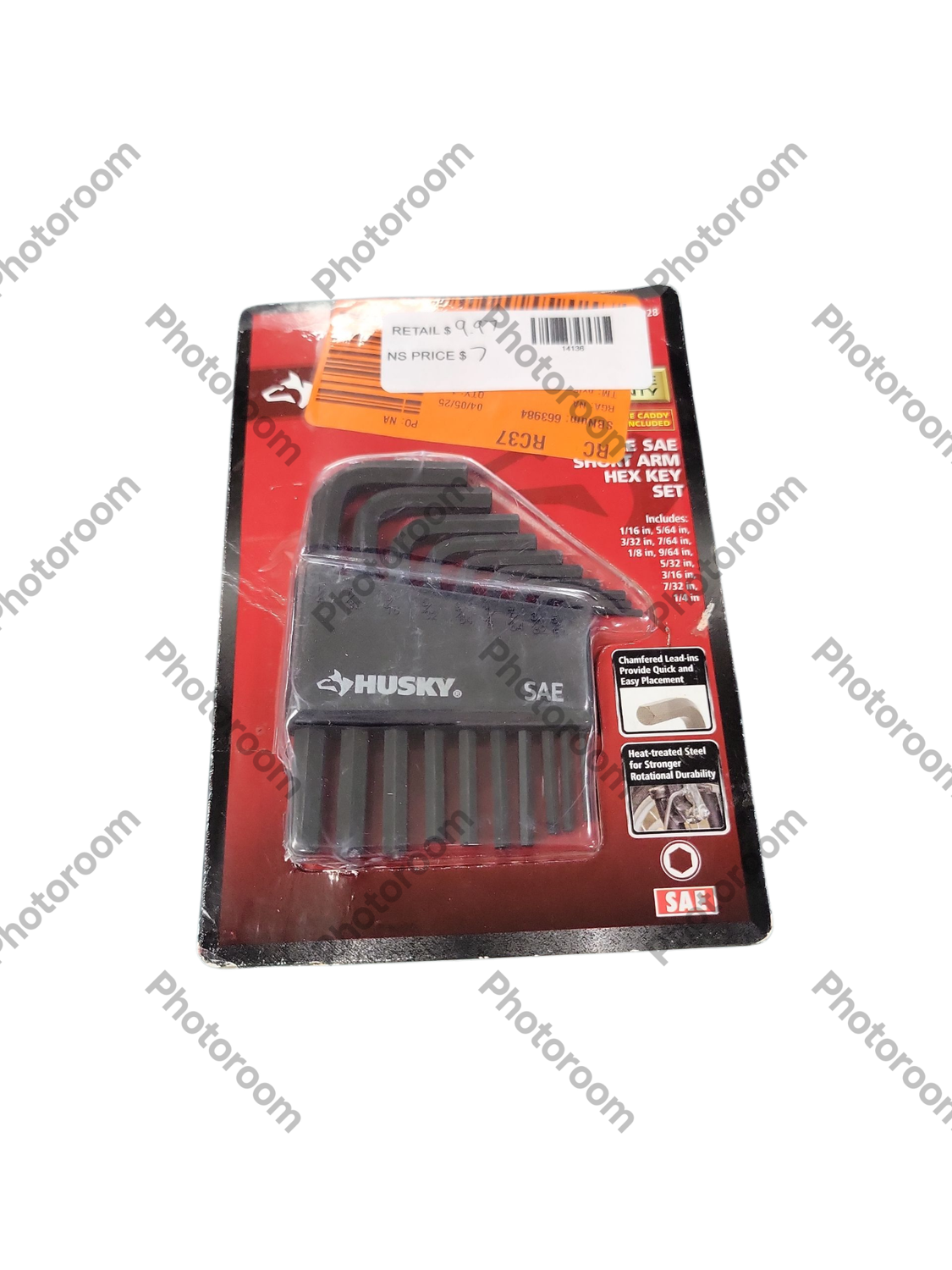 Husky SAE Short Arm Hex Key Set (10-Piece) HSAHKS10PCN-06   .
