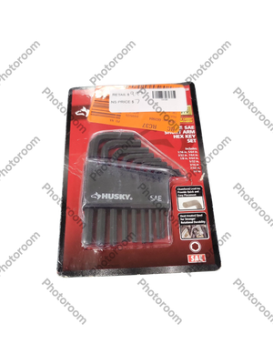 Husky SAE Short Arm Hex Key Set (10-Piece) HSAHKS10PCN-06   .