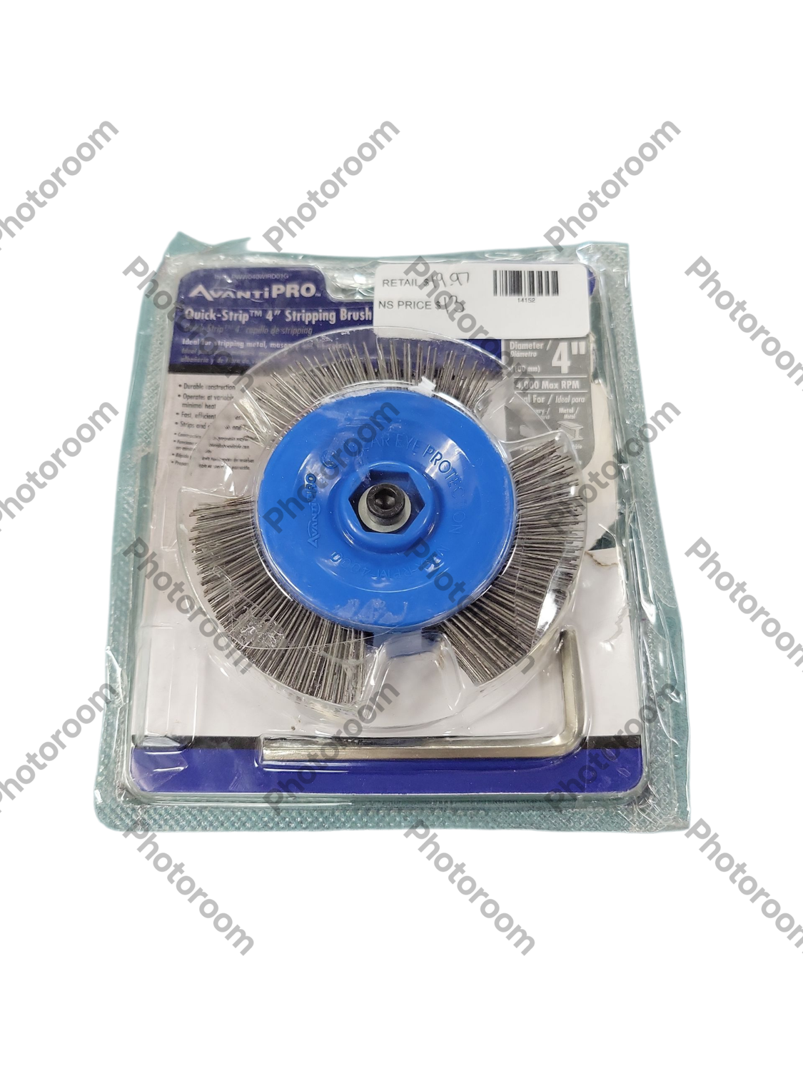 Avanti Pro 4 in. Drill Mount Quick-Strip Wire Brush PWW040WIRD01G