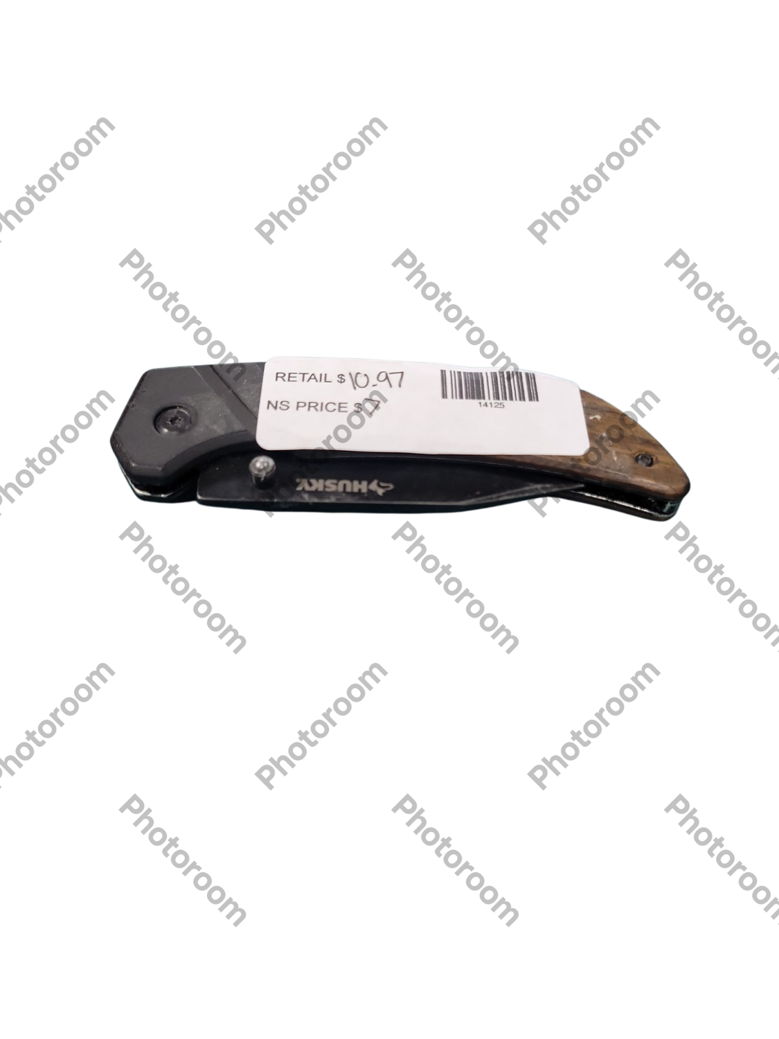Husky 2.875 Steel Dual Edge Clip Point Folding Knife 99741