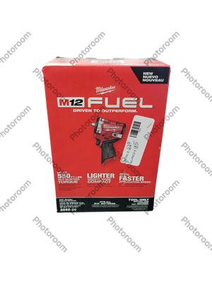 Milwaukee M12 FUEL 12V Lithium-Ion Brushless Cordless Stubby 3/8 in. Impact Wrench (Tool-Only) 2562-20