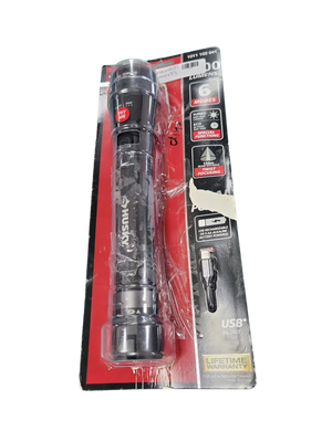 Husky 7000-Lumens Dual Power LED Rechargeable Tactical Focusing Handheld Flashlight PVL-FLT-0019