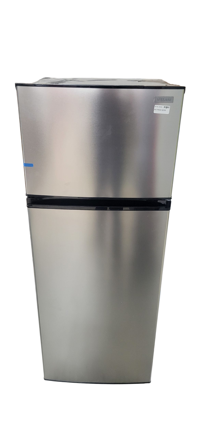 Vissani 7.1 cu. ft. Top Freezer Refrigerator in Stainless Steel Look MDFF7SS  .