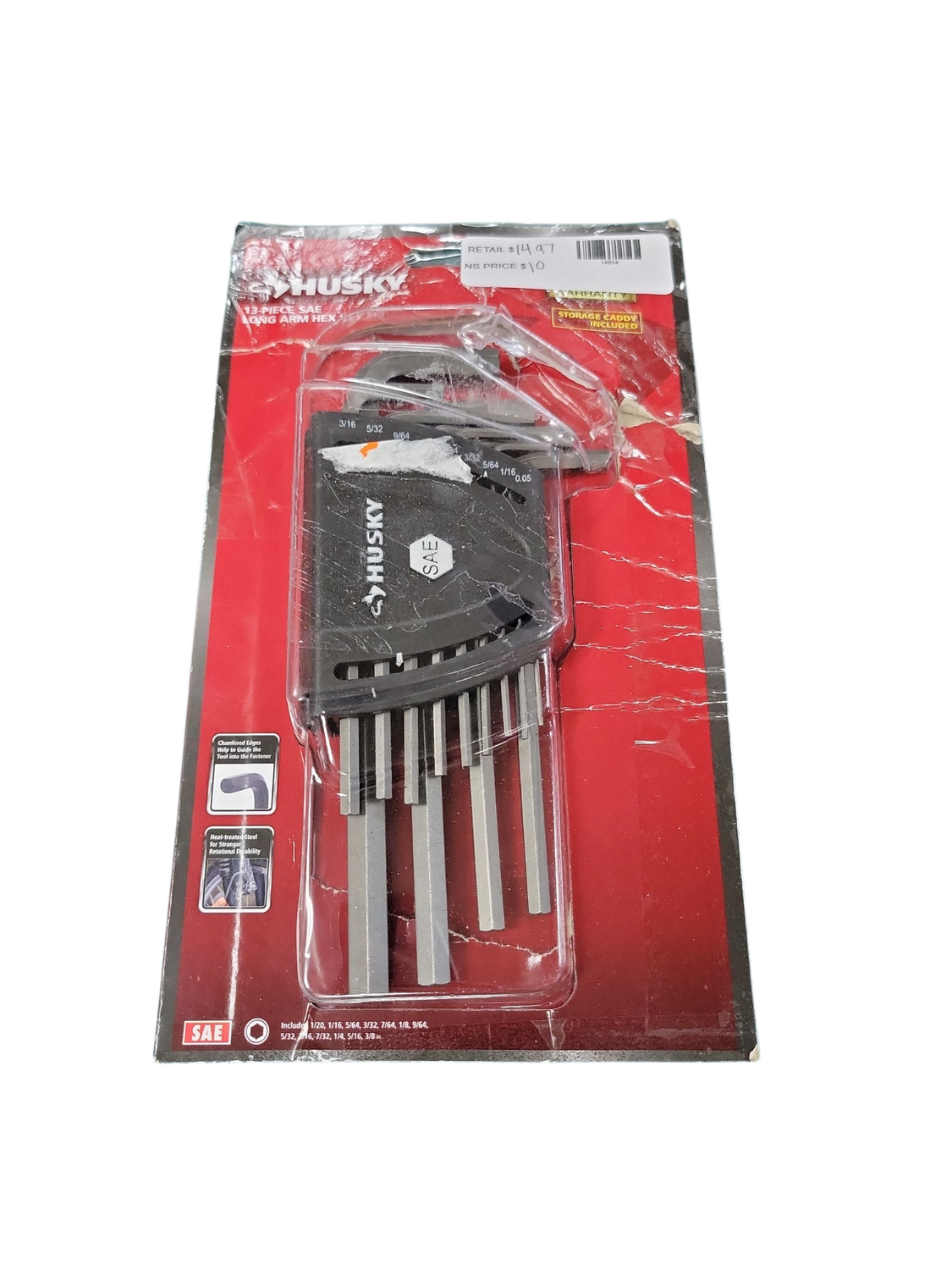 Husky Long Arm Hex Key Set, SAE (13-Piece) HLAHKS13PC-06  .