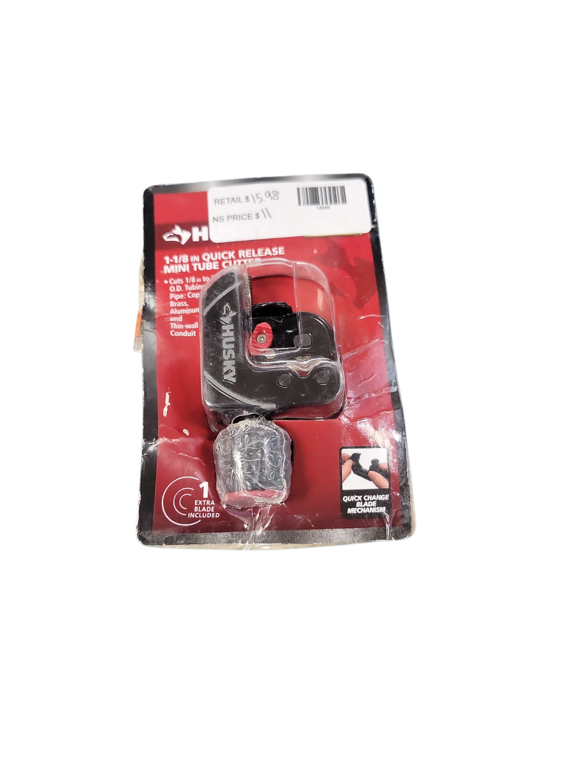 Husky 1-1/8 in. Quick-Release Mini Tubing Cutter 410-115-0111  .