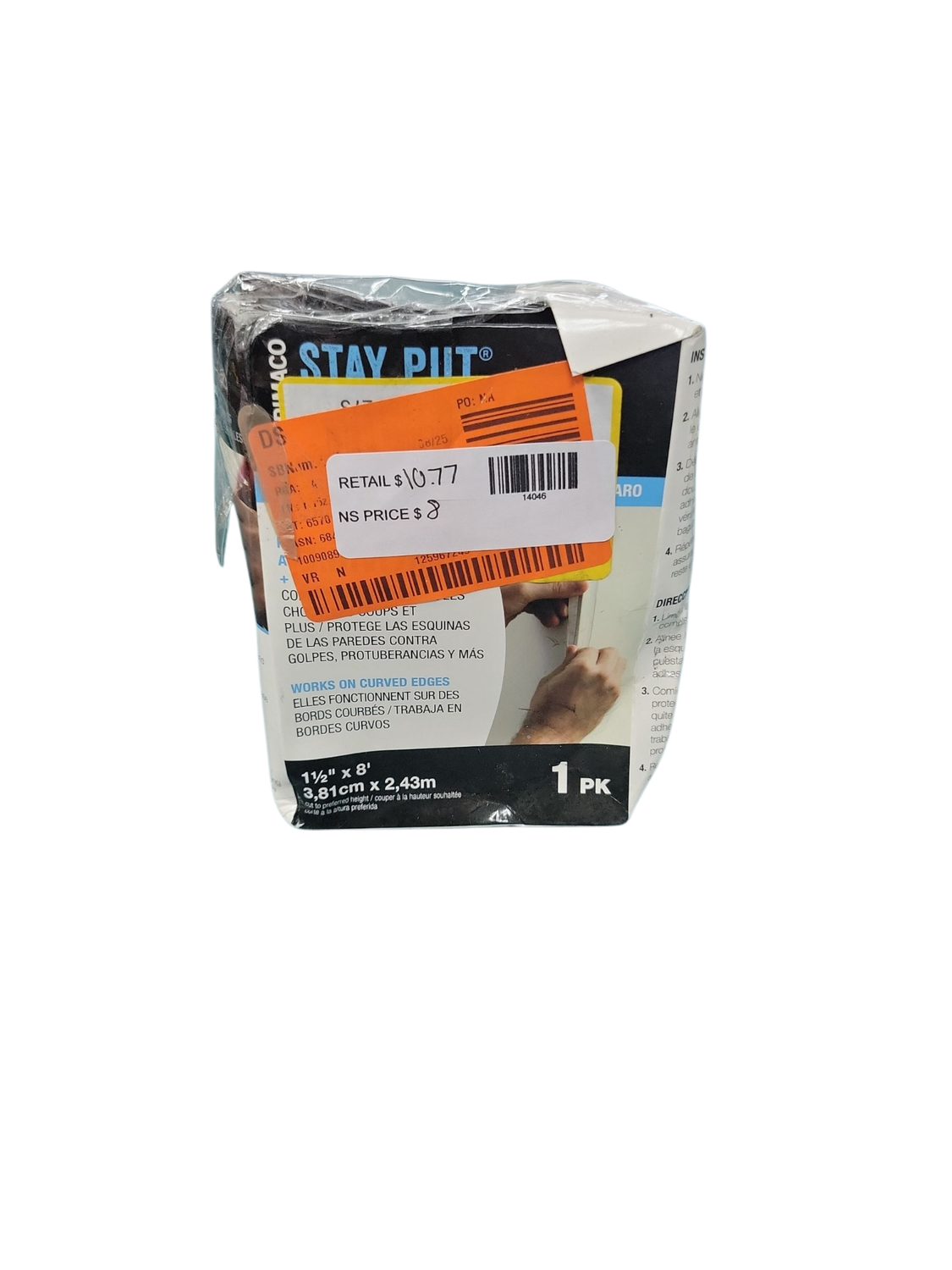 TRIMACO 8 ft. x 1.5 in. Stay Put Flexible Corner Guards 11835