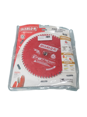 DIABLO 8-1/4in. x 60-Teeth Fine Finish Circular Saw Blade for Wood D0860X .