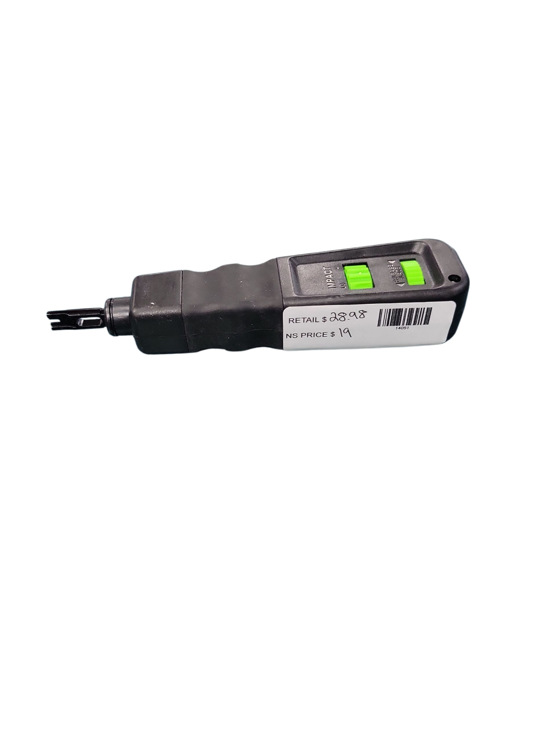 Commercial Electric Impact Punch Down Tool with 110 Blade CE70804 .