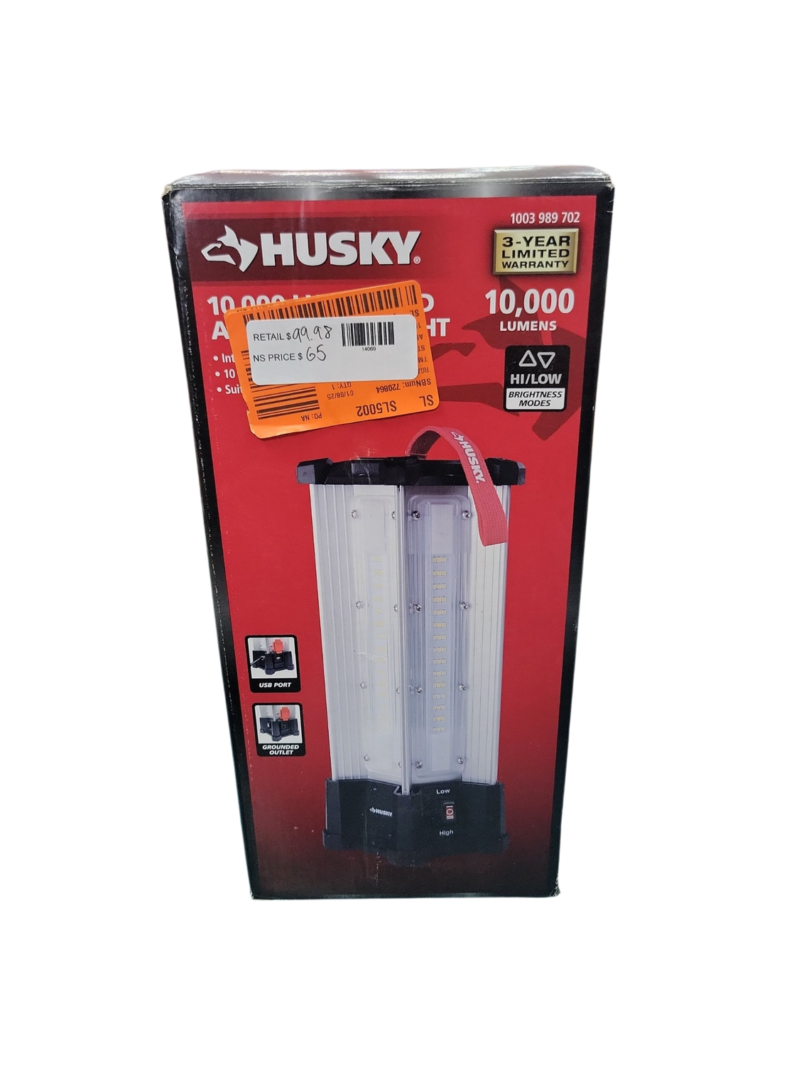 Husky 10,000-Lumen Area Utility LED Work Light K40190