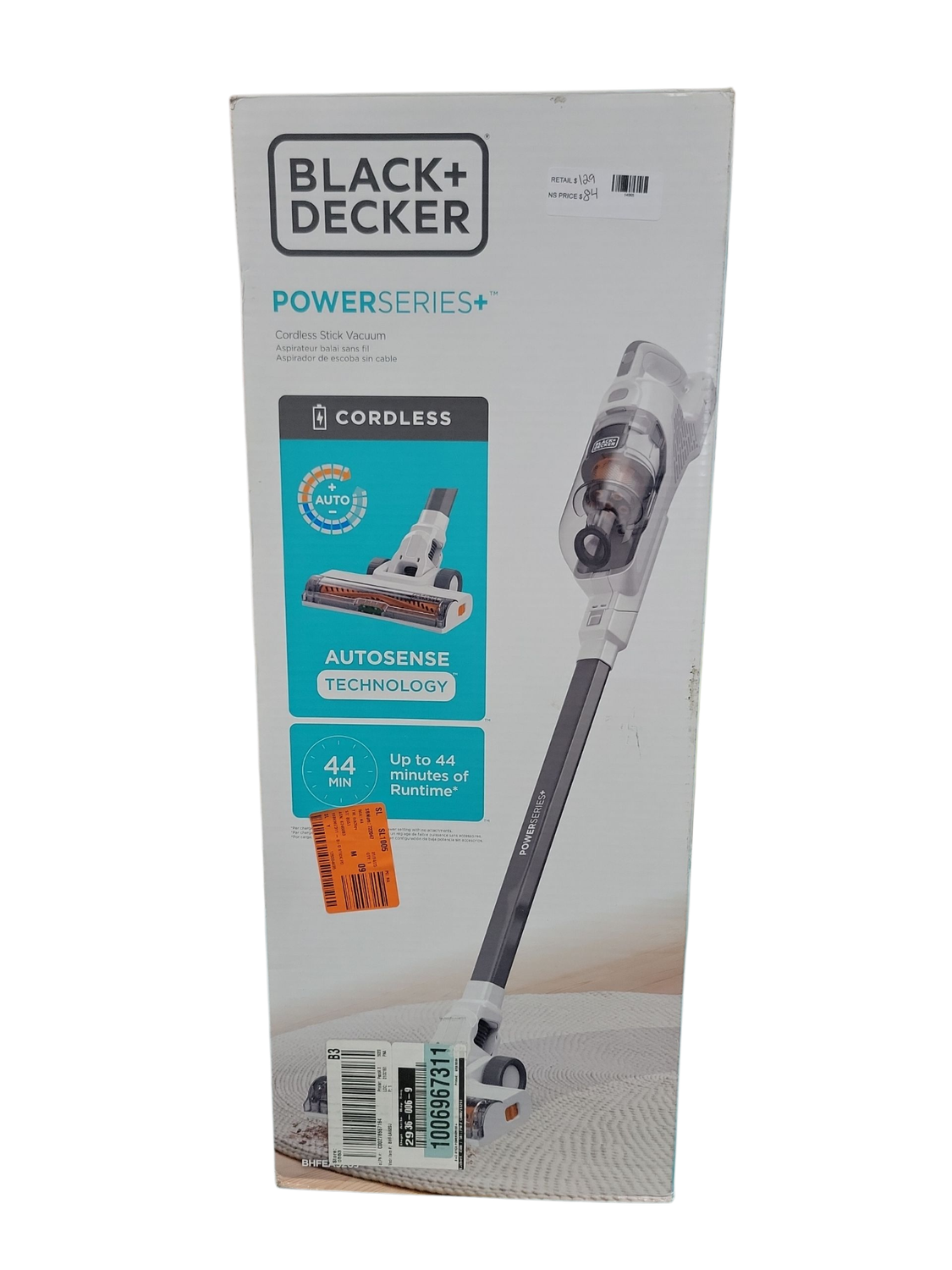 BLACK+DECKER POWERSERIES+ 20-Volt MAX Lithium-Ion Cordless Bagless Stick Vacuum Cleaner BHFEA520J