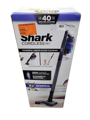 Shark Pet Bagless Cordless Washable Filter Stick Vacuum, XL Dust Cup, LED Lights, Removable Handheld, 40min Runtime in Gray IX141
