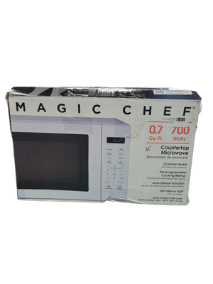Magic Chef 0.7 cu. ft. 700-Watt Countertop Microwave in White HMM770W2