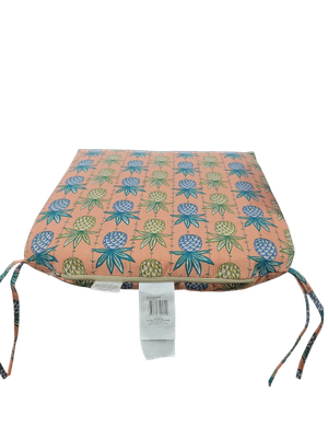 Hampton Bay 20 in. x 20 in. Square Outdoor Seat Cushion in Palateki Pinapple HQ0RE06B-9D6
