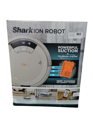 Shark ION 12.6in Robotic Vacuum, Wi-Fi Connected, Bagless, HEPA Filter for Multisurface Floor-to-Carpet in Gray RV763