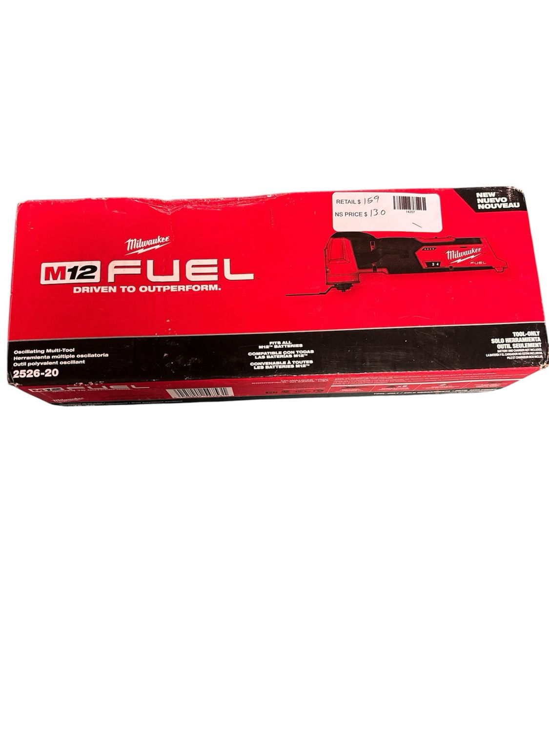 Milwaukee M12 FUEL 12V Lithium-Ion Cordless Oscillating Multi-Tool (Tool-Only) 2526-20