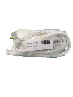 HDX 8 ft. 16/3 Light Duty Indoor/Outdoor Extension Cord, White HW1638HDW .